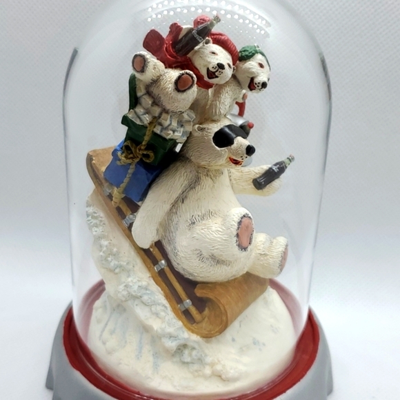 Coca-Cola Polar Bears Special Delivery Domed Globe Limited Edition Frank… - Picture 14 of 16